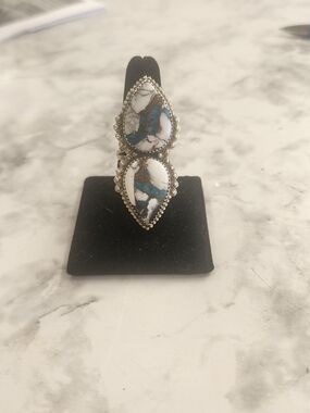 Sterling And Wild Horse Turquoise Ring